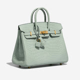 Birkin 25 Matte Alligator Vert d'Eau