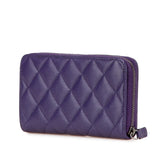 Chanel Coco Mark Matelasse Lambskin Long Wallet