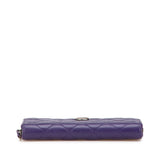 Chanel Coco Mark Matelasse Lambskin Long Wallet