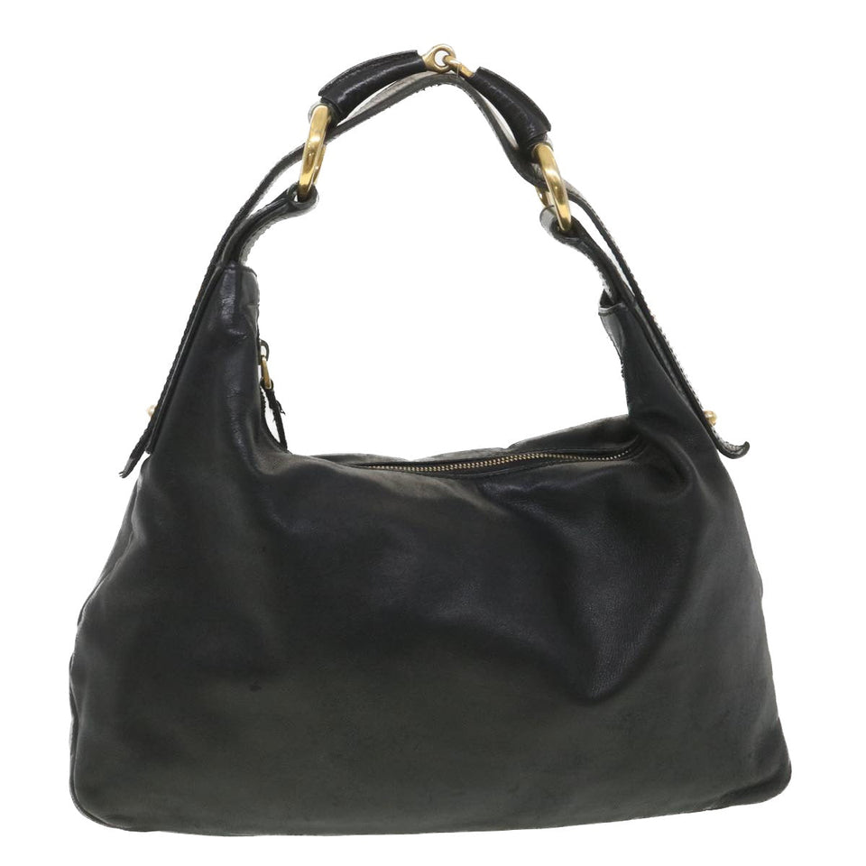 Gucci Shoulder Bag Leather Black 115867 yb002