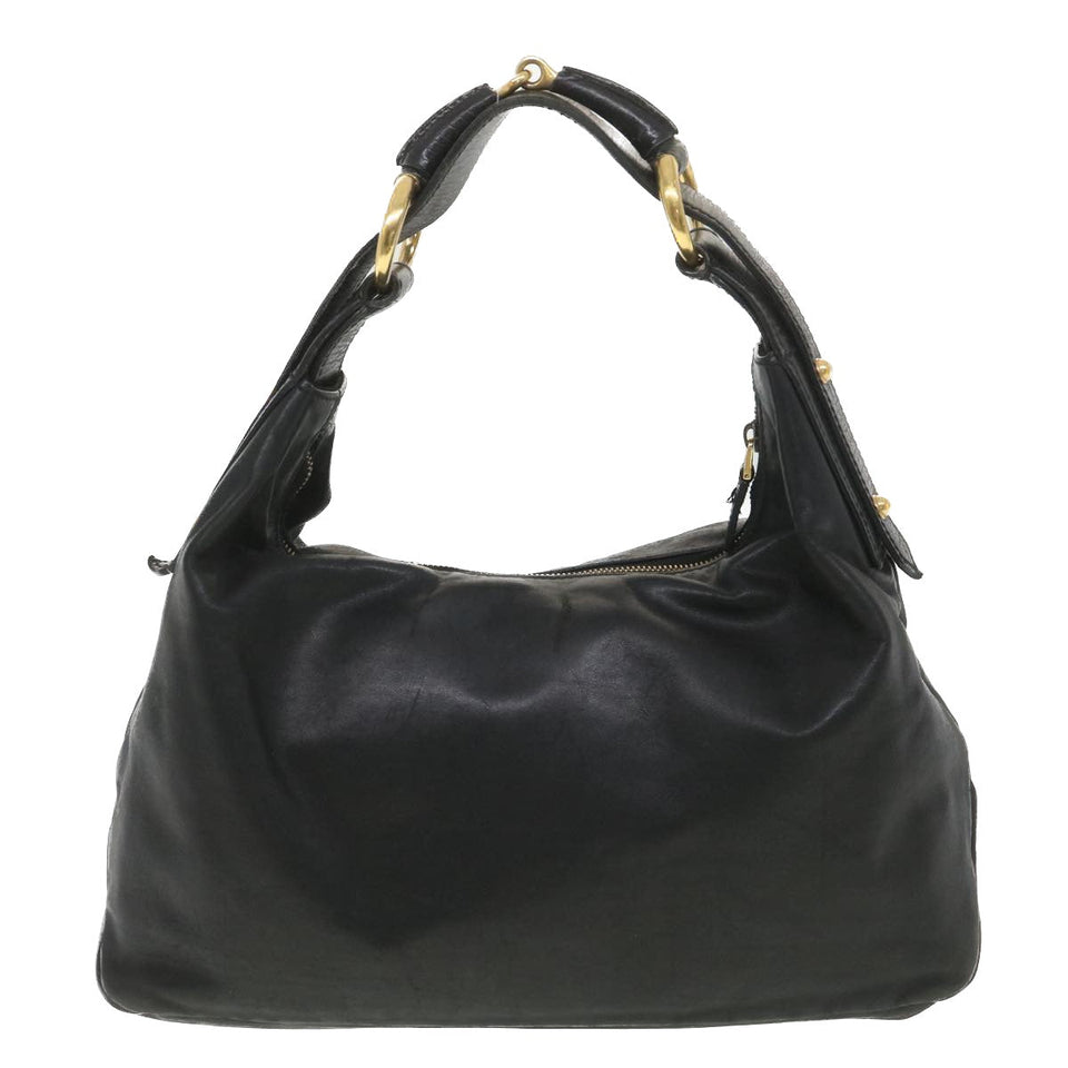 Gucci Shoulder Bag Leather Black 115867 yb002