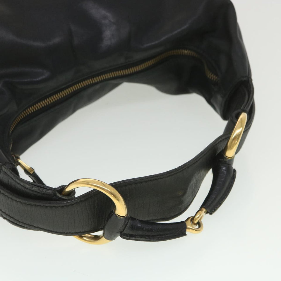 Gucci Shoulder Bag Leather Black 115867 yb002