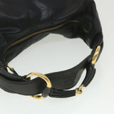 Gucci Shoulder Bag Leather Black 115867 yb002