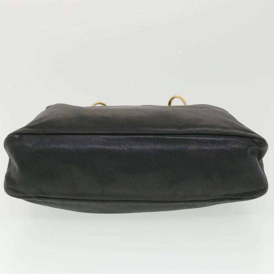 Gucci Shoulder Bag Leather Black 115867 yb002