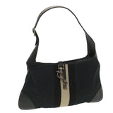 Gucci GG Canvas Sherry Line Shoulder Bag Black Beige 001 4057 002058 yb019