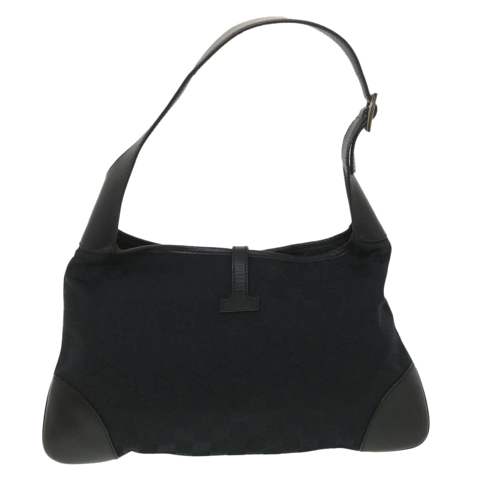 Gucci GG Canvas Sherry Line Shoulder Bag Black Beige 001 4057 002058 yb019