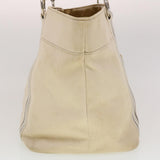 Luxury Burberry Tote Bag Canvas White Auth yb124