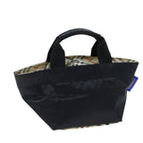 Luxury BurberrySs Blue Label Hand Bag Nylon Black Auth yb556