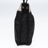 Luxury Burberry Nova Check Hand Bag Nylon Beige Black Auth yb621
