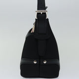 Luxury Burberry Nova Check Shoulder Bag Nylon Beige Black Auth yk11086