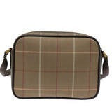 Luxury BurberrySs Nova Check Shoulder Bag Canvas Beige Auth yk12716