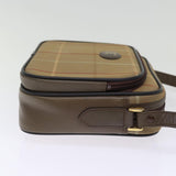Luxury BurberrySs Nova Check Shoulder Bag Canvas Beige Auth yk12716