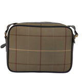 Luxury BurberrySs Nova Check Shoulder Bag Canvas Beige Auth yk12717