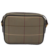 Luxury BurberrySs Nova Check Shoulder Bag Canvas Beige Auth yk12733