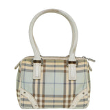 Luxury Burberry Nova Check Hand Bag PVC Blue Auth yk13985