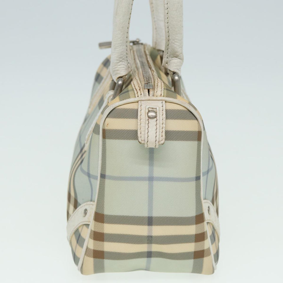 Luxury Burberry Nova Check Hand Bag PVC Blue Auth yk13985