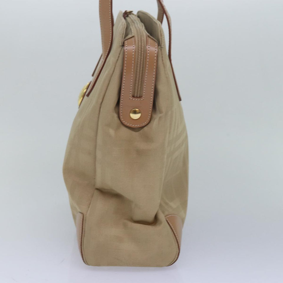 Luxury BurberrySs Nova Check Shoulder Bag Canvas Beige Auth yk13997