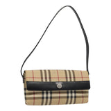 Luxury Burberry Nova Check Shoulder Bag PVC Beige Auth yk13998