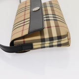 Luxury Burberry Nova Check Shoulder Bag PVC Beige Auth yk13998