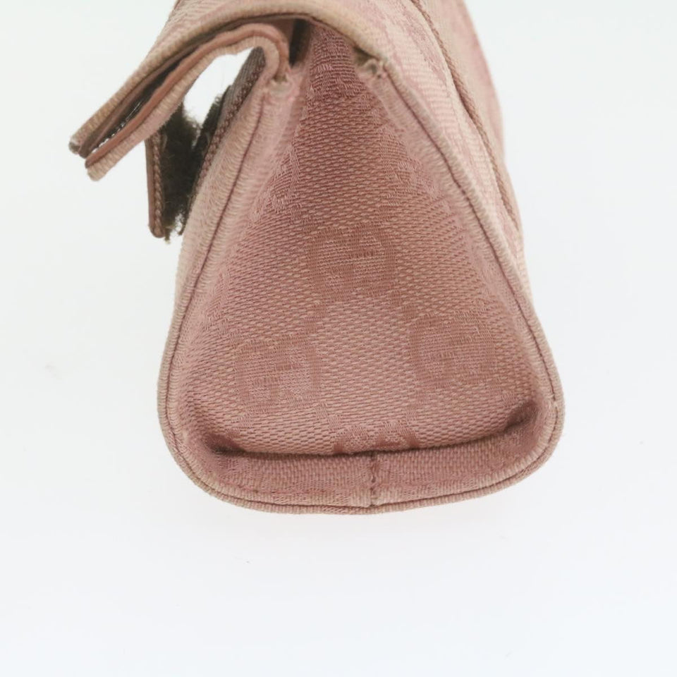 Gucci GG Canvas Pouch Pink 0391055 yk1437
