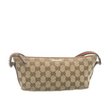 Gucci Web Sherry Line GG Canvas hand Pouch Beige Red Green yk1727