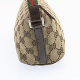 Gucci Web Sherry Line GG Canvas hand Pouch Beige Red Green yk1727