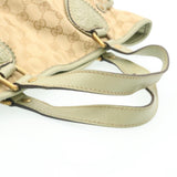 Gucci GG Canvas Fringe Hand Bag Canvas Beige yk3150