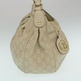 Gucci Guccissima Shoulder Bag Leather White yk4024