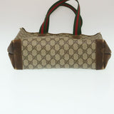 Gucci Web Sherry Line GG Canvas Tote Bag Beige Red Green yk4045