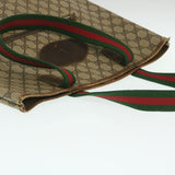 Gucci Web Sherry Line GG Canvas Tote Bag Beige Red Green yk4045