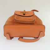 Gucci Bamboo Boston Bag Suede Orange yk4110