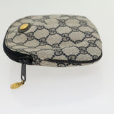 Gucci GG Canvas Pouch PVC Leather Gray Navy 3780394492 yk4798