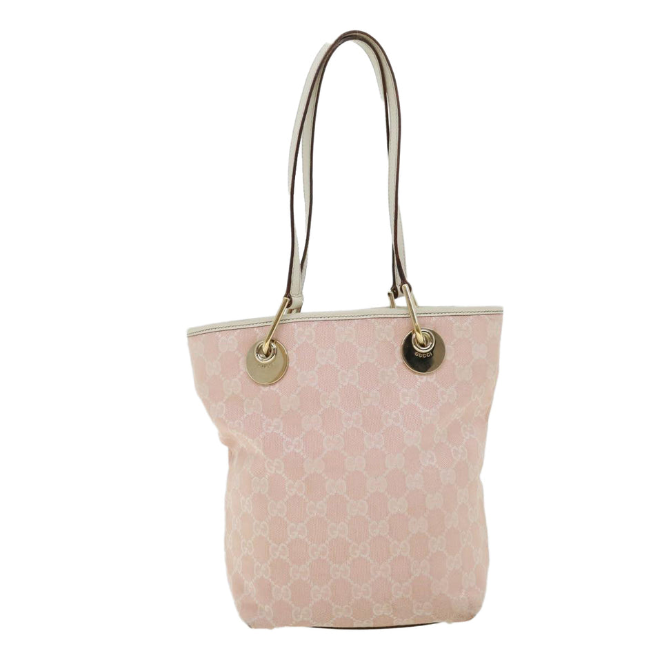 Gucci GG Canvas Tote Bag Pink 120840002404 yk4895