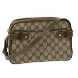 Gucci GG Canvas Web Sherry Line Shoulder Bag Beige Red Green yk5378