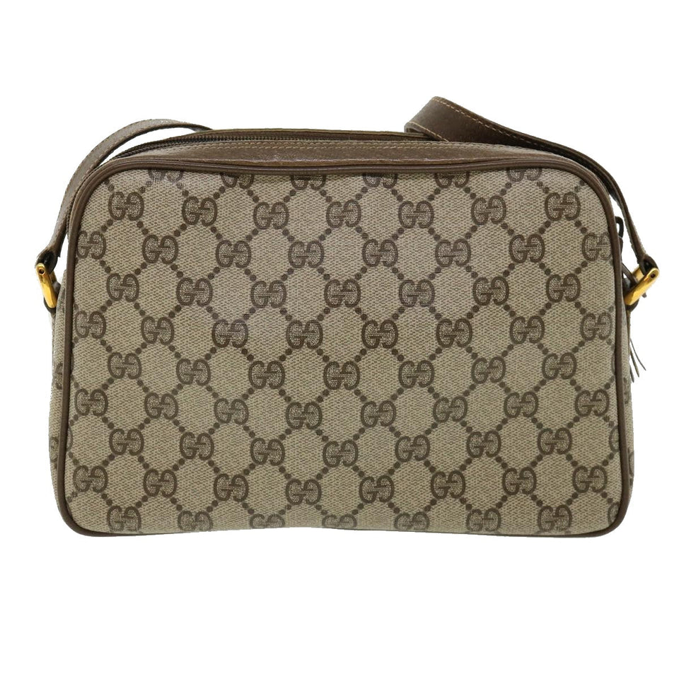 Gucci GG Canvas Web Sherry Line Shoulder Bag Beige Red Green yk5378