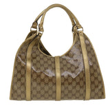 Gucci GG Canvas Jackie Shoulder Bag Brown yk5536