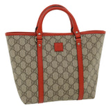 Gucci GG Canvas Hand Bag Beige Red 297557 yk5735
