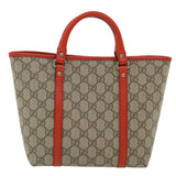 Gucci GG Canvas Hand Bag Beige Red 297557 yk5735