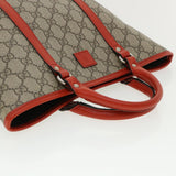 Gucci GG Canvas Hand Bag Beige Red 297557 yk5735