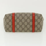 Gucci GG Canvas Hand Bag Beige Red 297557 yk5735