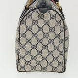 Gucci GG Canvas Sherry Line Boston Bag Gray Red Navy 010.378... yk5821B