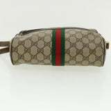 Gucci GG Canvas Web Sherry Line Shoulder Bag Beige Green 98.02.004 yk5881B