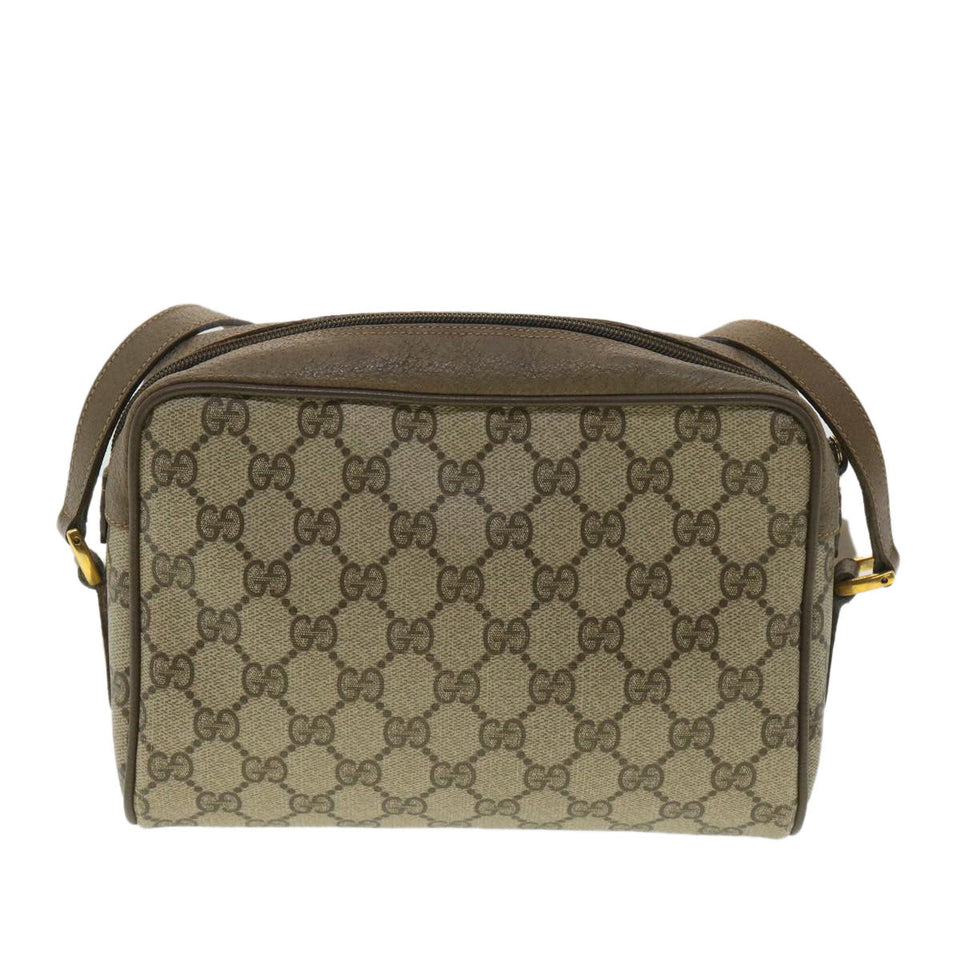 Gucci GG Canvas Web Sherry Line Shoulder Bag Beige Red 56.02.087 yk5885B