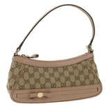 Gucci GG Canvas Shoulder Bag Beige Pink 269893 yk6061