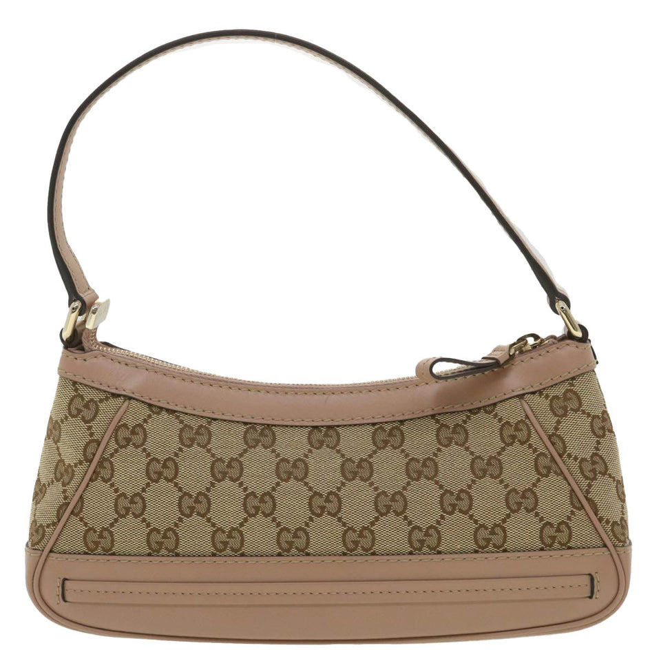 Gucci GG Canvas Shoulder Bag Beige Pink 269893 yk6061