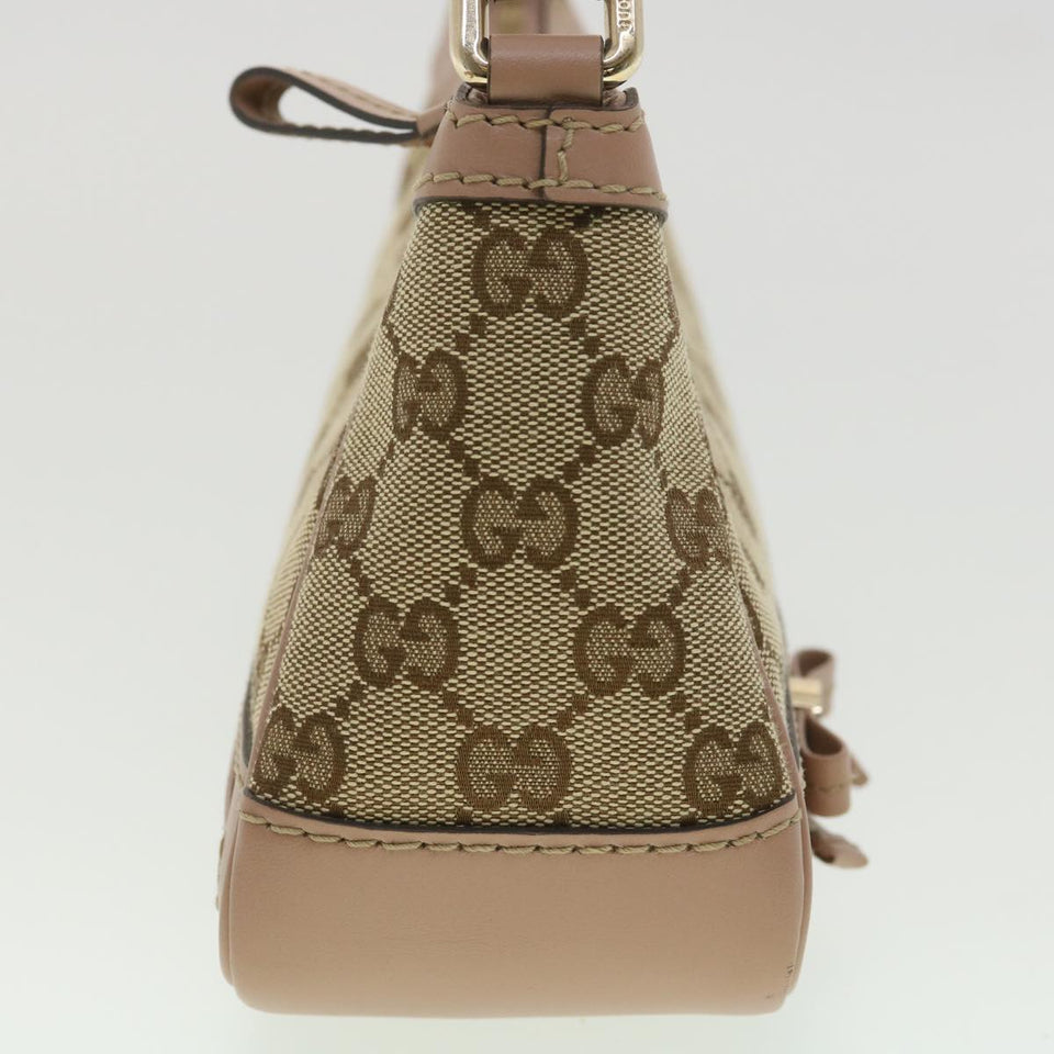 Gucci GG Canvas Shoulder Bag Beige Pink 269893 yk6061