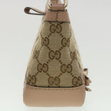 Gucci GG Canvas Shoulder Bag Beige Pink 269893 yk6061