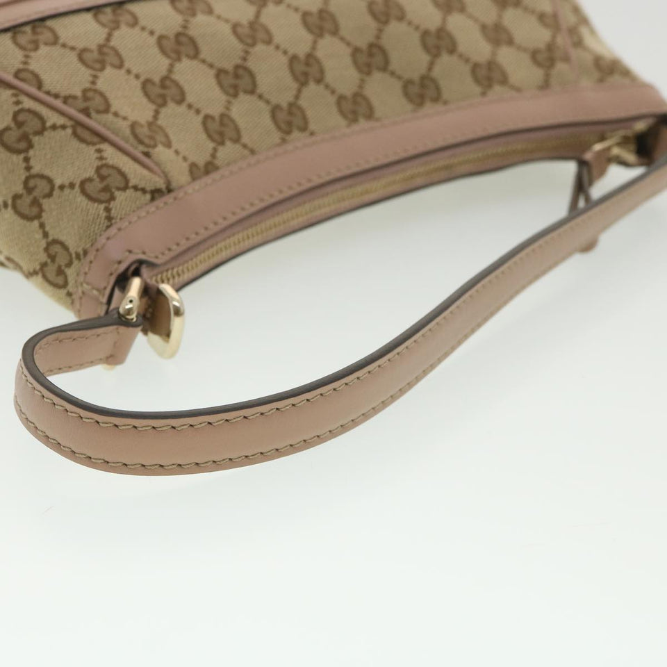 Gucci GG Canvas Shoulder Bag Beige Pink 269893 yk6061