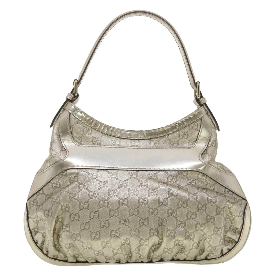 Gucci Shima Shoulder Bag Leather Champagne Gold 189885 yk6071