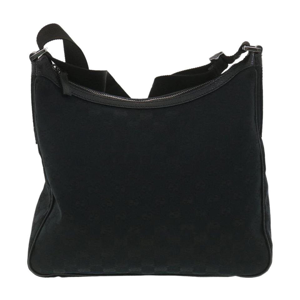 Gucci GG Canvas Shoulder Bag Black 131211 yk6108